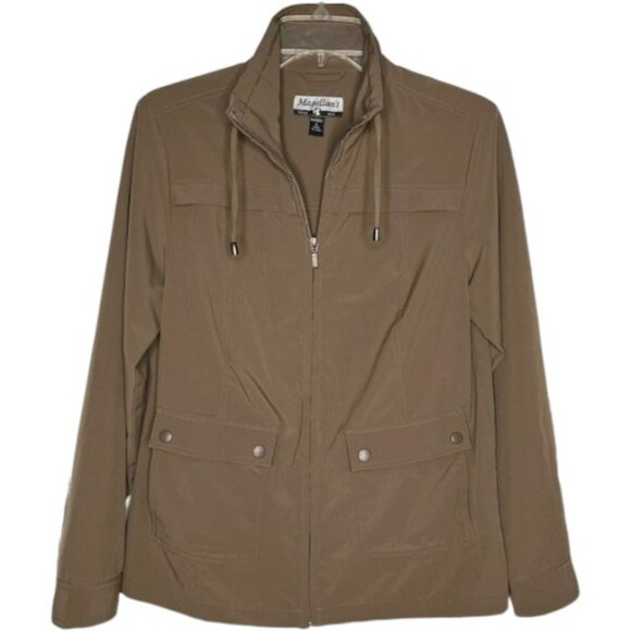 Magellan's Quick-Dry, Wrinkle-Free Travel Jacket w/RFID Pockets - Cafe - S - Picture 1 of 11